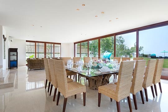 Dining area with view